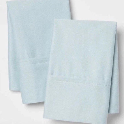 Threshold 400 Thread Count Performance King Pillowcases 2-Pack Light Blue