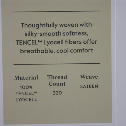 Threshold Cool Tencel Lyocell Pillowcases Standard/Queen White