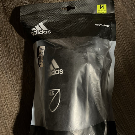 Adidas Youth MLS Soccer Sock Guard Medium Black FS6451