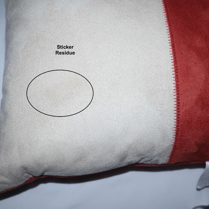 Threshold Oversized Colorblock Pieced Suede Lumbar Throw Pillow 12 X 24in