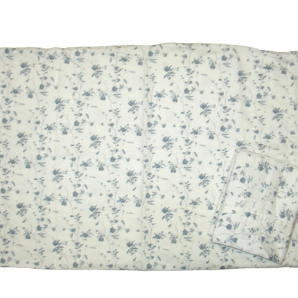 Threshold Standard Pillowcase Set 100% Cotton Blue Floral 20x32in