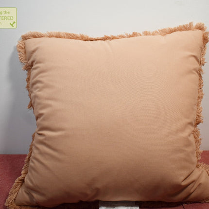 Threshold Geometric Patterned Cut Velvet Square Throw Pillow 18x18in