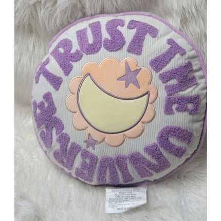 Cozy Bliss Trust The Universe Teen Treasured Decorative Pillow White 16in