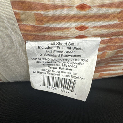 Opalhouse Kaylo Global Full Size Cotton Percale Sheet Set Orange