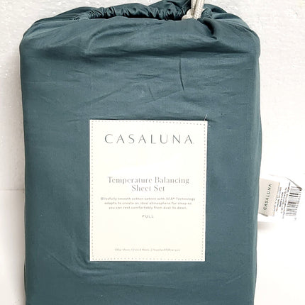 Casaluna Full Size 300 TC Temperature Balancing Sheet Set Teal