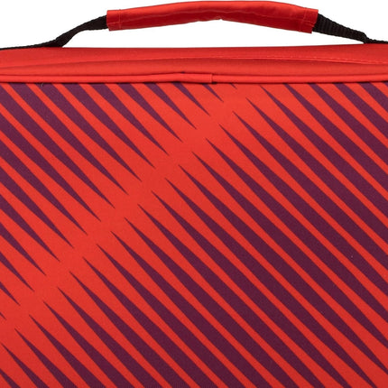 Fire Red 2-Inch Zipper Binder with 5-Tab Expanding File