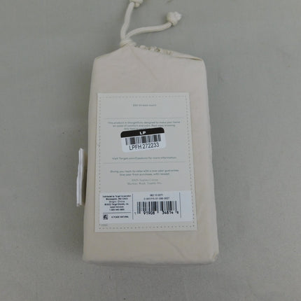 Casaluna Supima Cotton Percale King Pillowcase Set 2pk Natural