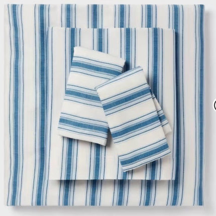 Room Essentials Microfiber Queen Sheet Set Striped Gray