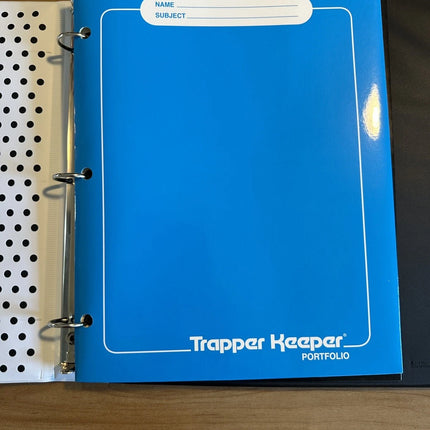 Mead Retro Trapper Keeper Binder Geometric Design with Two Folders