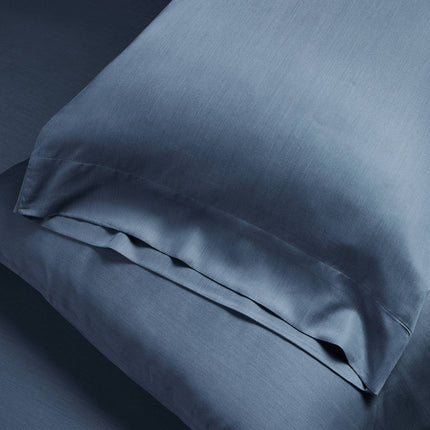 Casaluna 400 Thread Count Rayon from Bamboo Sheet Set King Dark Mineral Blue