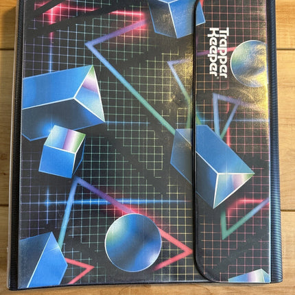 Mead Retro Trapper Keeper Binder Geometric Design with Two Folders