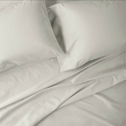 Casaluna 500 Thread Count Washed Supima Sateen Solid Sheet Set Full Natural