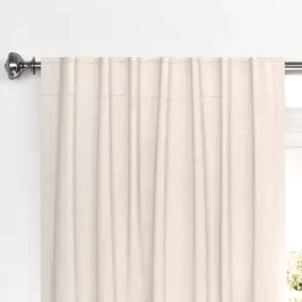 Threshold Blackout Velvet Window Curtain Panel 50x84in Cream