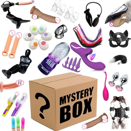 Deluxe Kinky Adult Novelty Mystery Box - Exciting Surprises, Over $150 Value