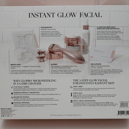 BeautyBio Instant Glow Facial Face & Eye Microtip GloPro Attachment Limited Edition