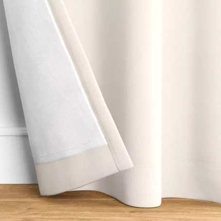 Threshold Blackout Velvet Window Curtain Panel 50x84in Cream