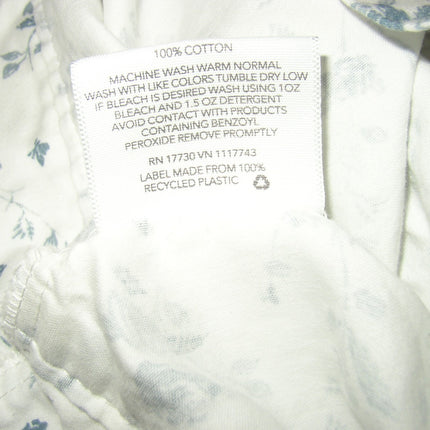 Threshold Standard Pillowcase Set 100% Cotton Blue Floral 20x32in