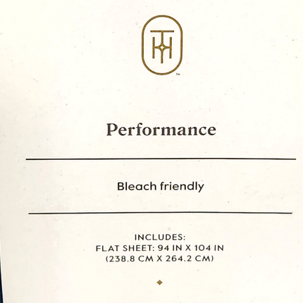 Threshold 400 Thread Count Queen Performance Flat Sheet Metallic Blue