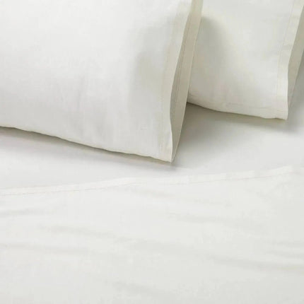 Hearth & Hand Queen Linen Blend Hem Stitch 4-Piece Sheet Set Sour Cream