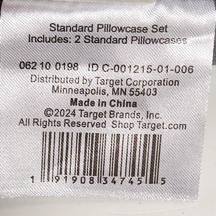 Casaluna 500 Thread Count Sateen Pillowcase Set Standard Size Dark Gray