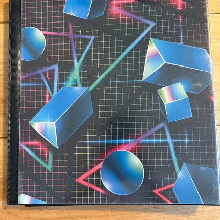 Mead Retro Trapper Keeper Binder Geometric Design with Two Folders