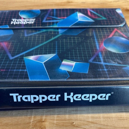 Mead Retro Trapper Keeper Binder Geometric Design with Two Folders