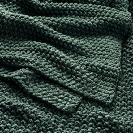 Casaluna Chunky Acrylic Sweater Knit Blanket Full/Queen Dark Teal
