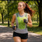 All In Motion Women's Reflective Running Vest One Size Neon Green
