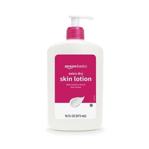 Amazon Basics Body Lotion for Dry Skin with Vitamins B5 & E 16 fl oz