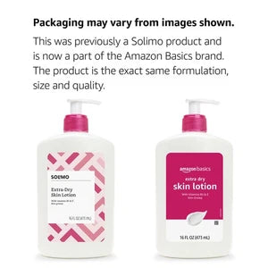Amazon Basics Body Lotion for Dry Skin with Vitamins B5 & E 16 fl oz