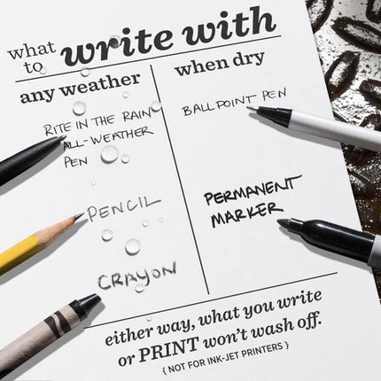 Rite in the Rain Weatherproof 8.5x11 Laser Printer Paper White 200-Pack