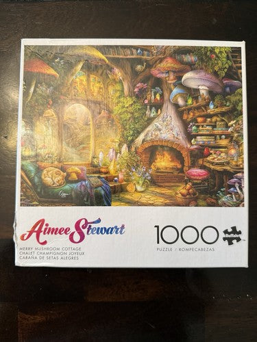 Buffalo Games - Aimee Stewart - Merry Mushroom Cottage - 1000 Piece Jigsaw Puzzle for Adults - Challenging Puzzle Perfect for Game Nights - Finished Size is 26.75 x 19.75