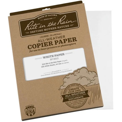 Rite in the Rain Weatherproof 8.5x11 Laser Printer Paper White 200-Pack