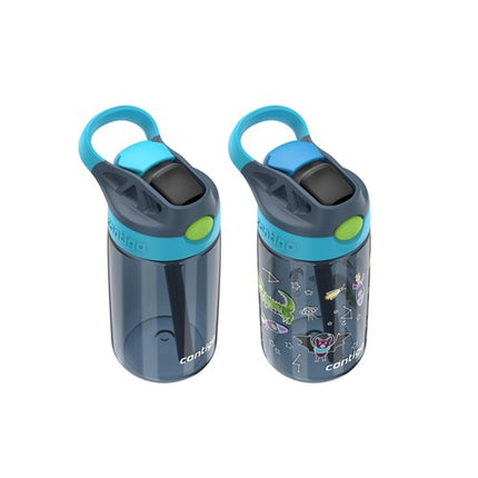 Contigo Kids Autospout Straw Water Bottle 14oz Pack of 2 Blueberry