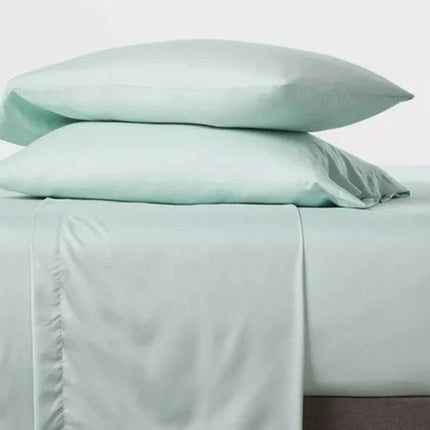 Room Essentials Solid Soft Brushed Microfiber Sheet Set Queen Mint
