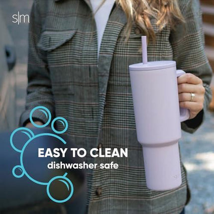 Simple Modern Plastic Reusable Straws 12-Pack BPA Free Beige