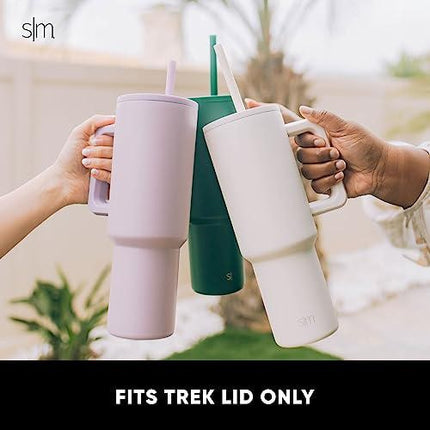 Simple Modern Plastic Reusable Straws 12-Pack BPA Free Beige