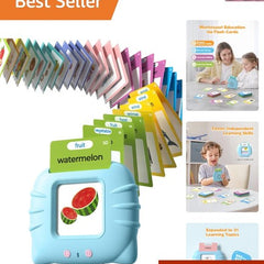 Talking Flash Cards 510 Words Pocket Speech Therapy Toy for Toddlers 1-4