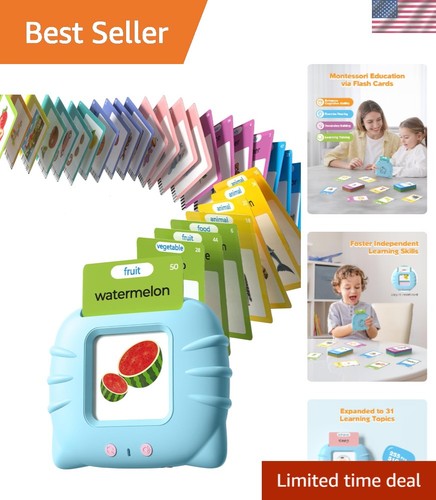Talking Flash Cards 510 Words Pocket Speech Therapy Toy for Toddlers 1-4