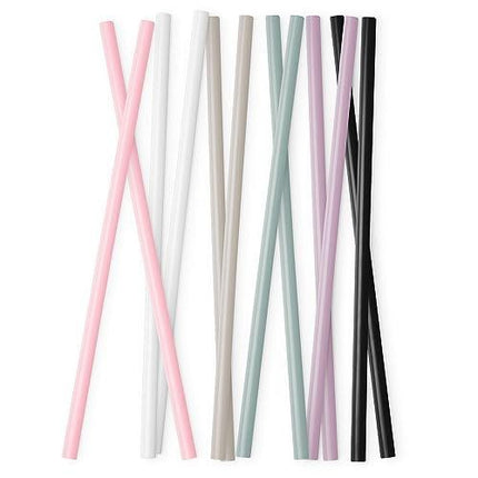 Simple Modern Plastic Reusable Straws 12-Pack BPA Free Beige