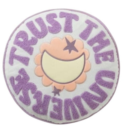 Cozy Bliss Trust The Universe Teen Treasured Decorative Pillow White 16in