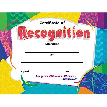 Trend Enterprises Certificate of Award Colorful Classics Certificates, 8.5 x 11 Inches - 30 Piece, (T-2951)