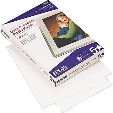 EPSON 60-Sheet 4X6 Glossy Ultra Premium Photo Paper