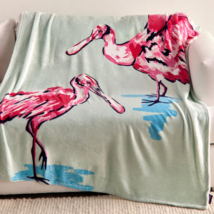 South Street Loft Coastal Throw 50x60in Polyester Rainforest