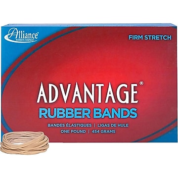 Alliance Rubber 26145 Advantage Rubber Bands Size #14, 1 lb Box Contains Approx. 2250 Bands (2" x 1/16", Natural Crepe),Beige