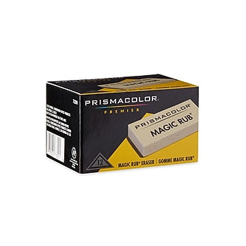 Prismacolor Premier Magic Rub Vinyl Erasers, 12 Pack