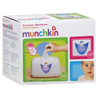 Munchkin Warm Glow Baby Wipe Warmer, White Gold