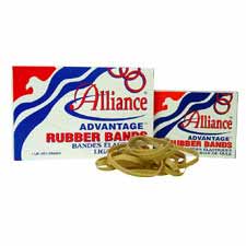 Alliance Rubber 26145 Advantage Rubber Bands Size #14, 1 lb Box Contains Approx. 2250 Bands (2" x 1/16", Natural Crepe),Beige