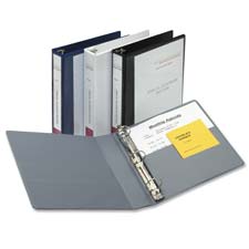Avery Heavy-Duty View 3 Ring Binder, 1.5" One Touch Slant Rings, Holds 8.5" x 11" Paper, 1 Black Binder (05400)