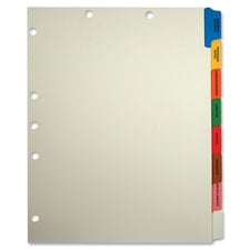 40 Set Box- Tabbies 54505 Medical Chart Divider Sets, Side Tab, 9 x 11,  (TAB54505), Assorted, Black, Manila